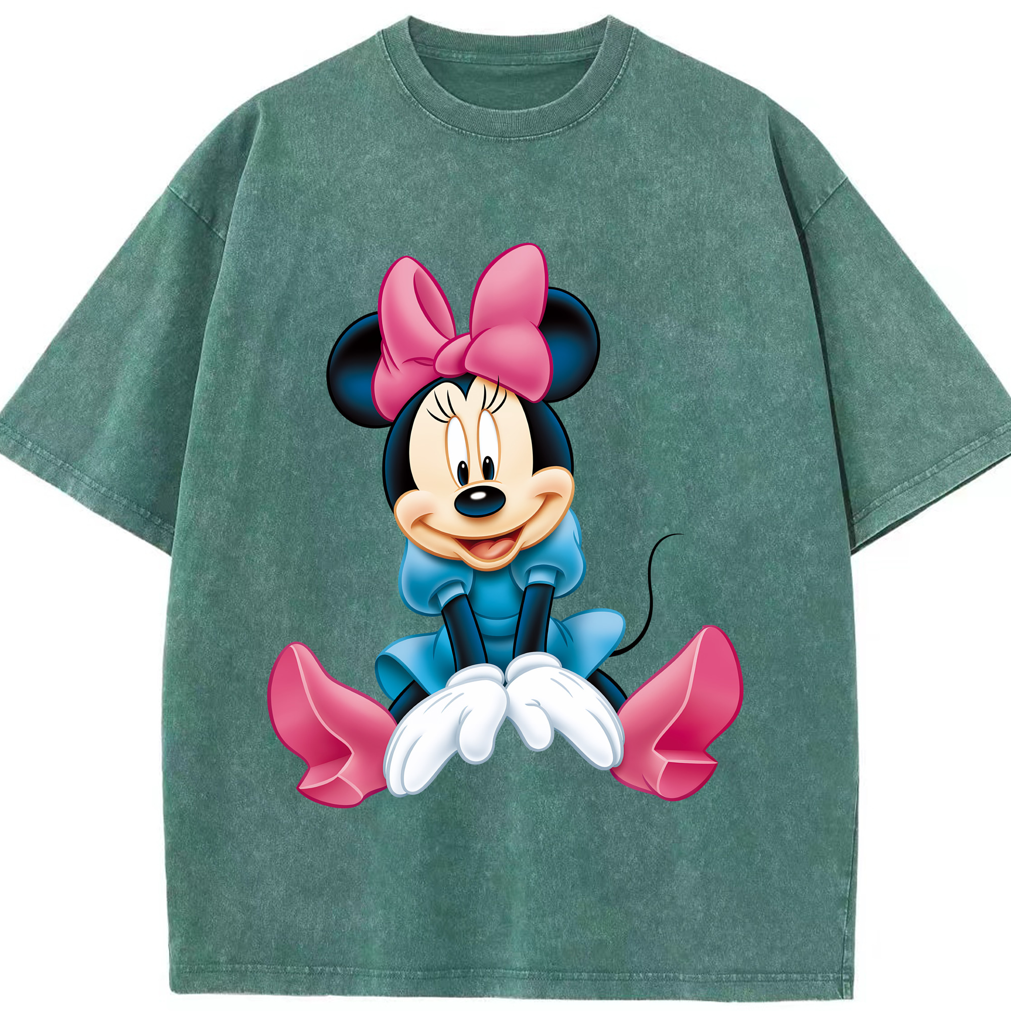 （画像用） ミッキーマウス Mickey Mouse 綿100% ヴィンテージ風 半袖Tシャツ（フロントプリント）